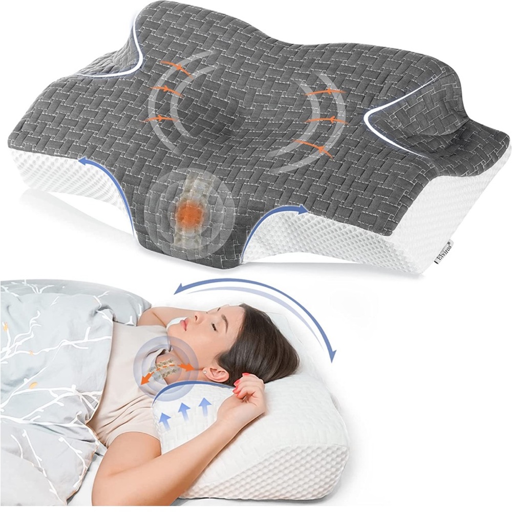 Elviros Memory Foam Cervical Pillow-NWT